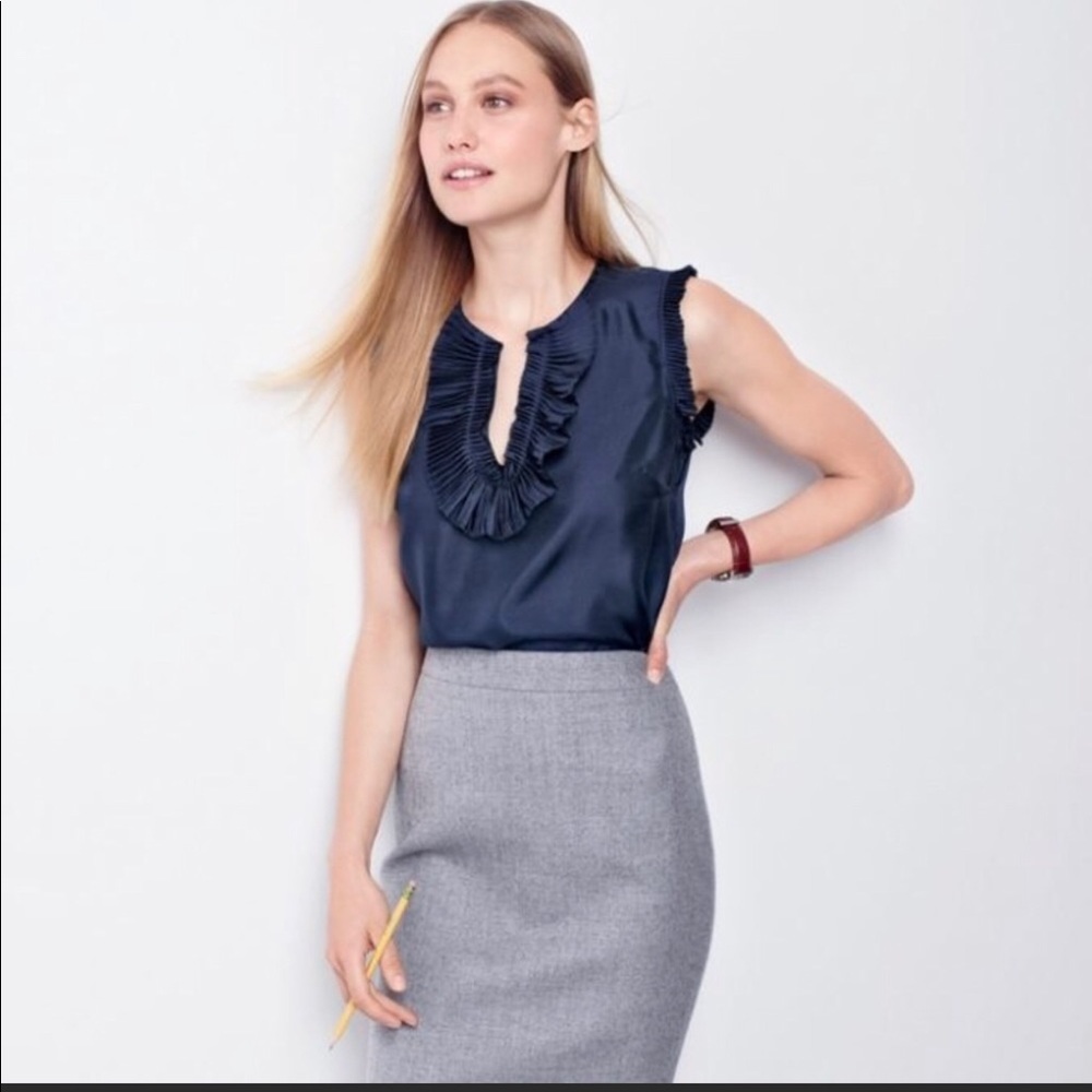 J Crew Margot Silk Top